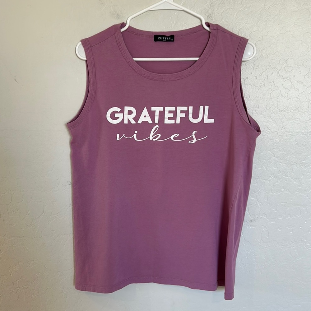 Light Pink Zutter Tank Too Size Medium